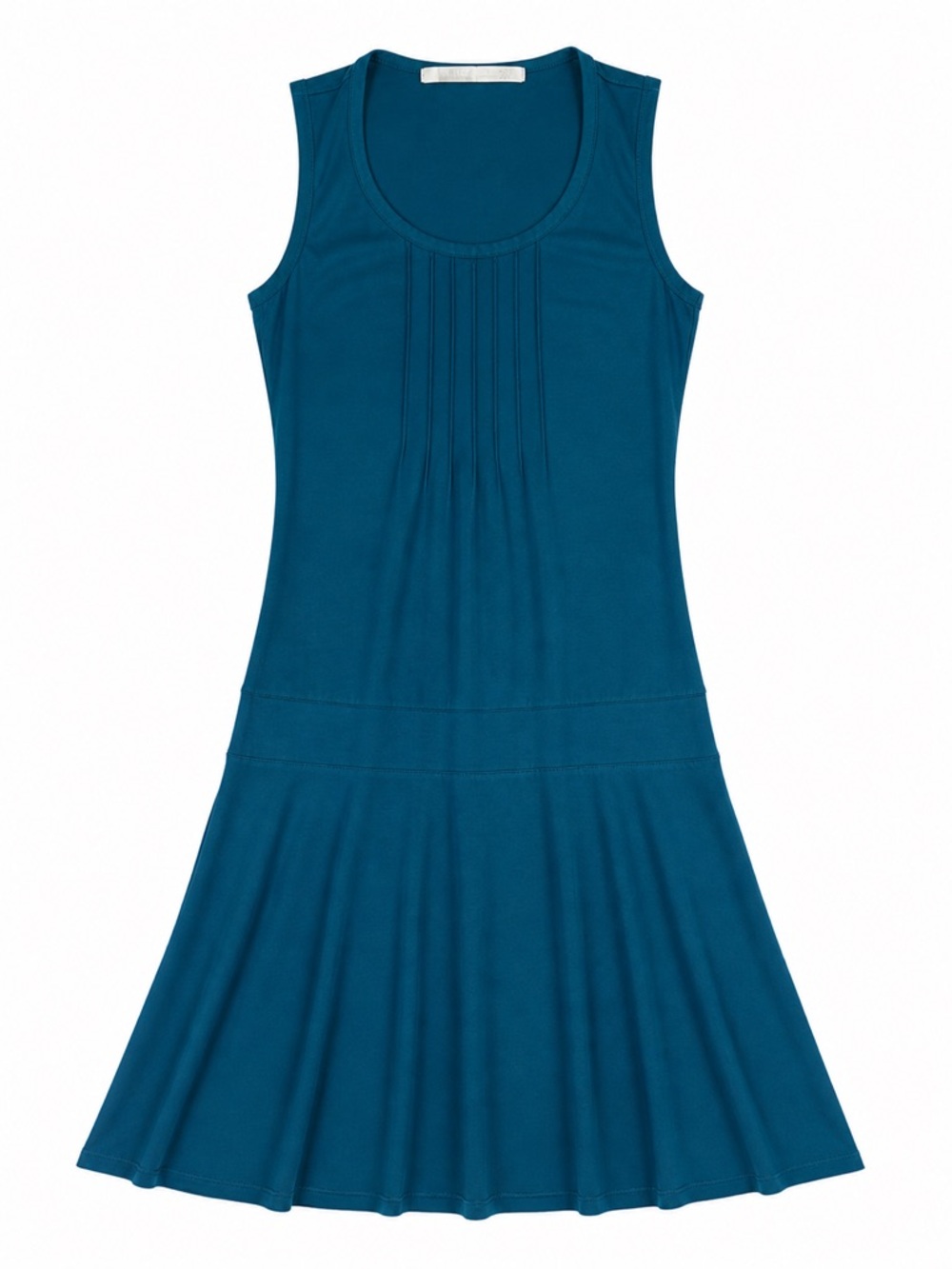 Athleta Teal Sleeveless Scoop Neck Knit Dress